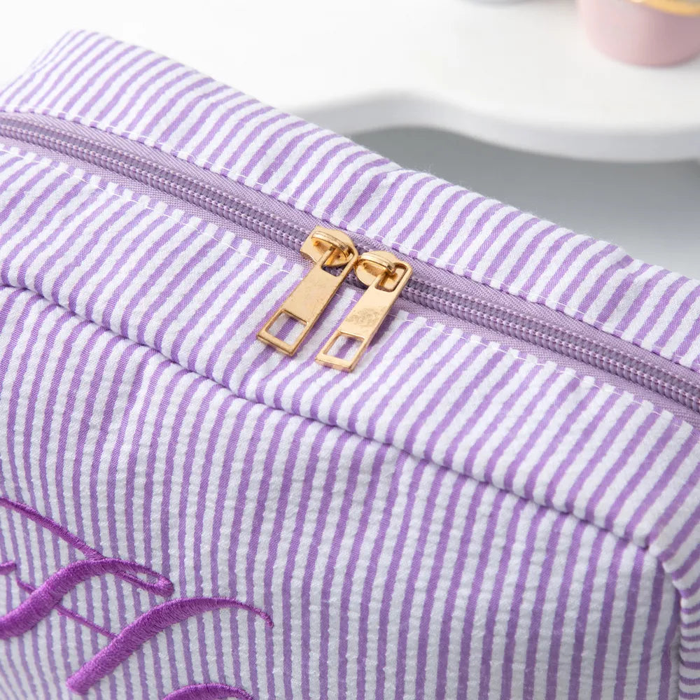 Cute Letter Makeup Bag Set - Skin & Hair (2-pack)