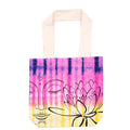 Batik Cotton Bag - Lotus Buddha - Multicolour - Natural Handle
