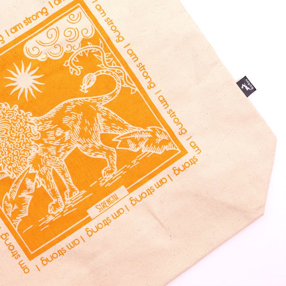 Hop Hare Cotton Tote Bag – I am Strong