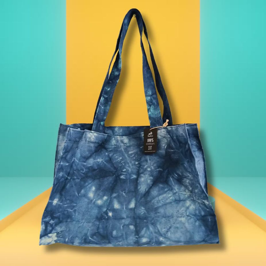 Hop Hare Practical Bag - Ocean Blue Stone Washed Effect