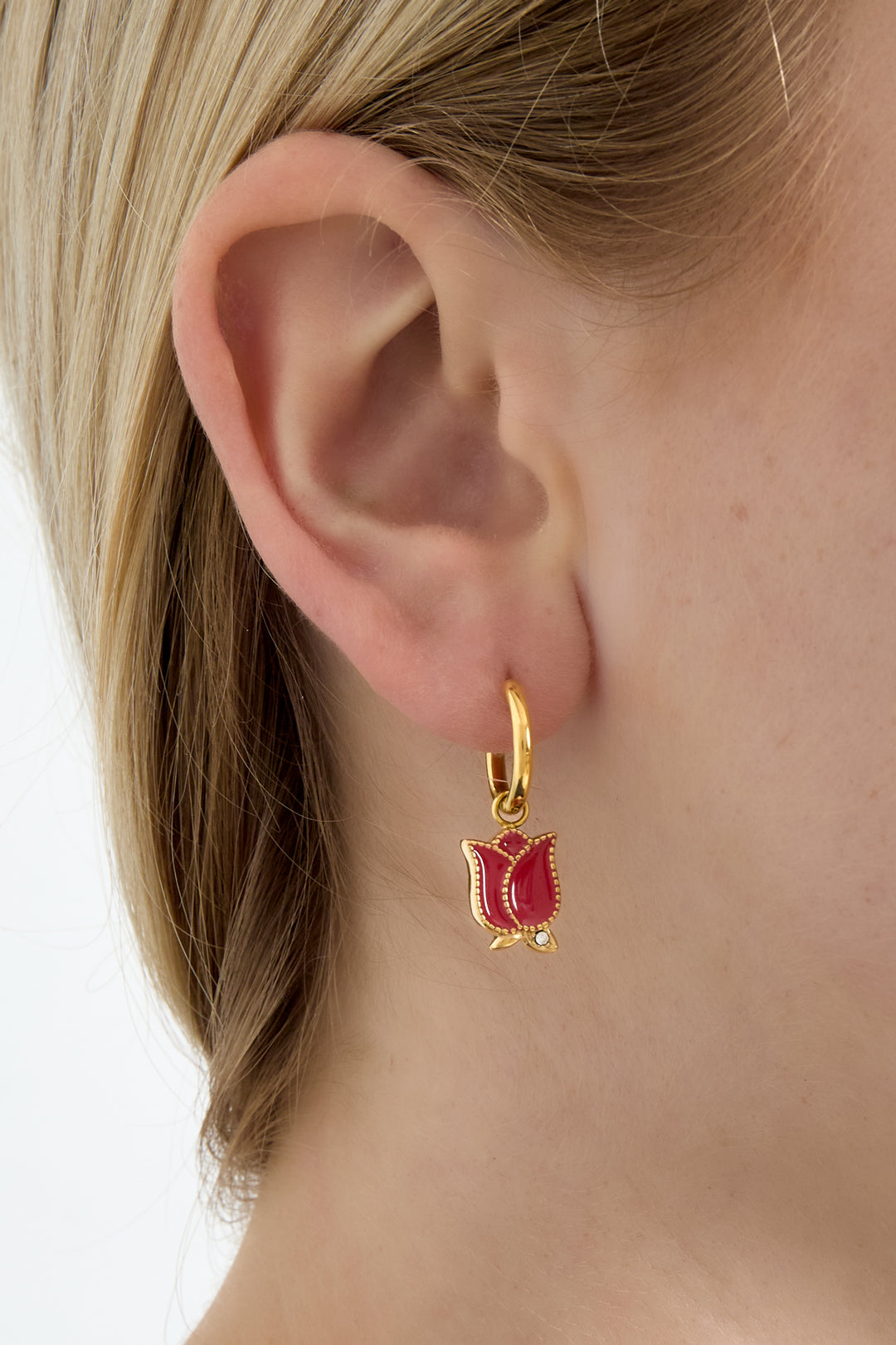 Stainless Steel Flower Drop Earrings – Casual