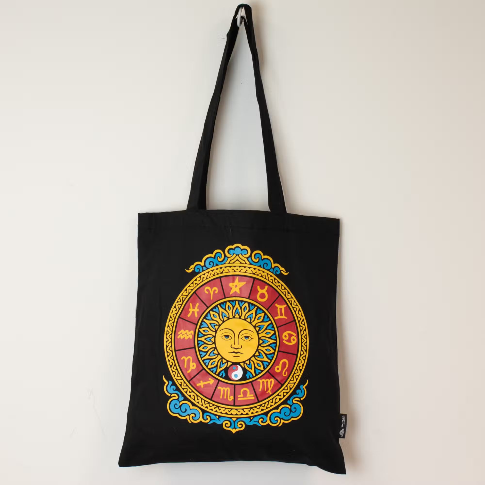 Tote Bag - Zodiac Sun - Black 6oz