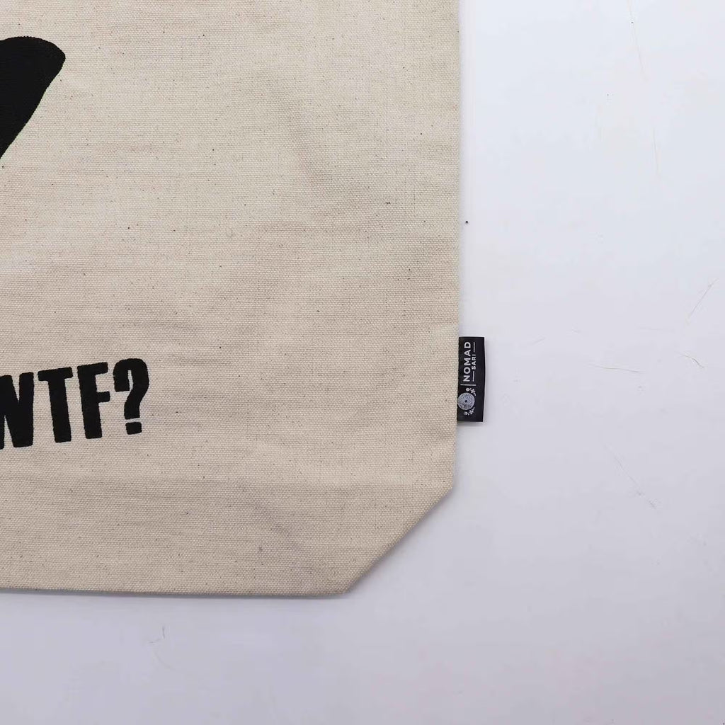 Iconic Classic Tote Bag - Black Cat - Natural